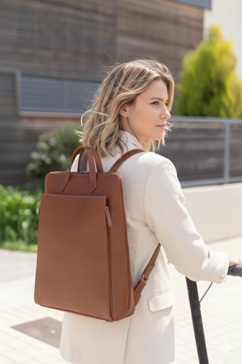Urban laptop backpack - Hazelnut
