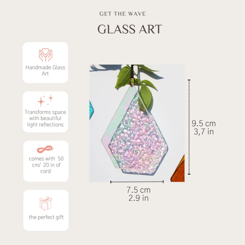 Glas-Sonnenfänger Geometrischer Tropfen