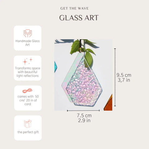 Glas-Sonnenfänger Geometrischer Tropfen