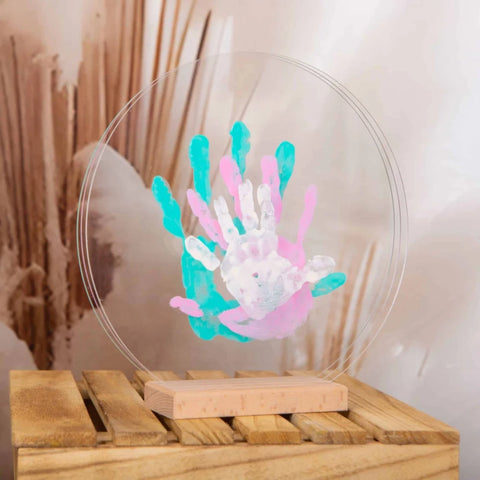 Kit Empreintes de mains pour 3 - Support Rectangulaire