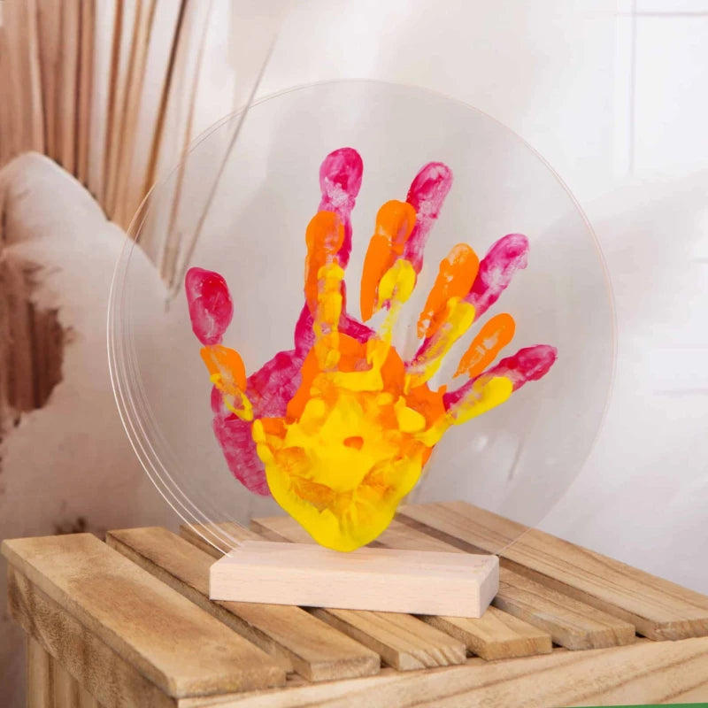 Kit Empreintes de mains pour 3 - Support Rectangulaire