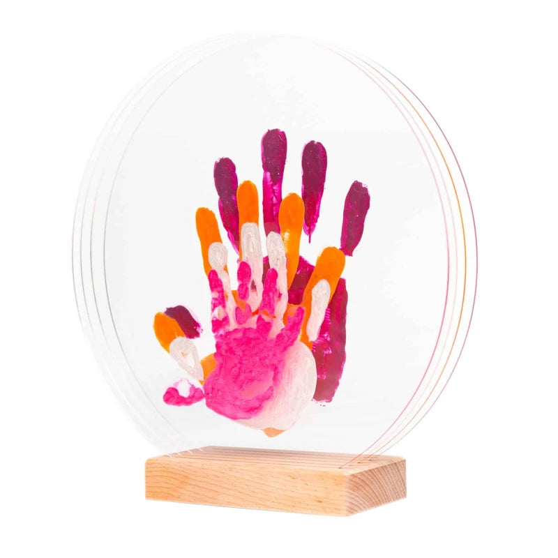 Kit Empreintes de mains pour 4 - Support Rectangulaire