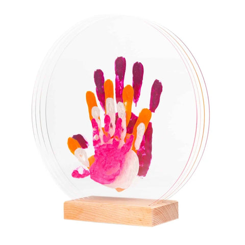 Kit Empreintes de mains pour 4 - Support Rectangulaire