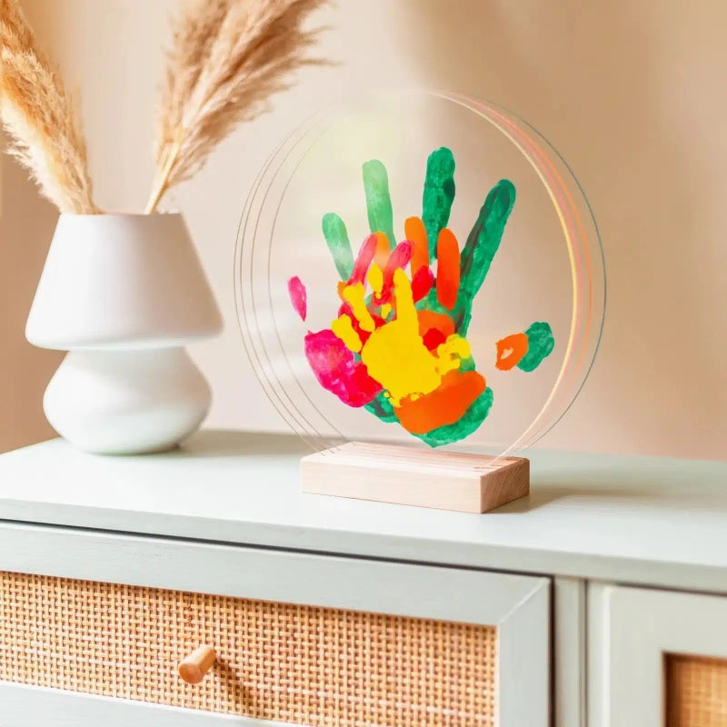 Kit Empreintes de mains pour 4 - Support Rectangulaire