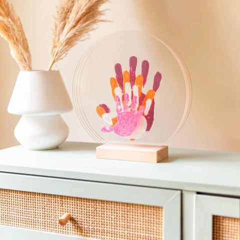 Kit Empreintes de mains pour 4 - Support Rectangulaire