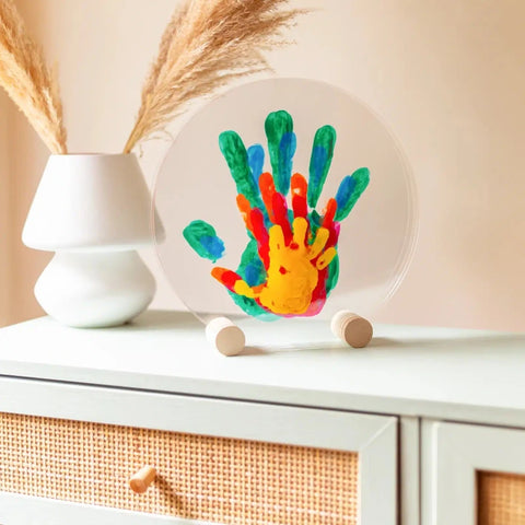 Kit Empreintes de mains pour 5 - Deux Supports Ronds