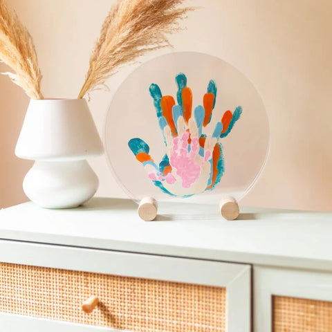 Kit Empreintes de mains pour 5 - Deux Supports Ronds