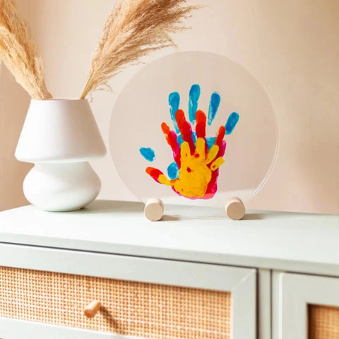 Kit Empreintes de mains pour 4 - Deux Supports Ronds