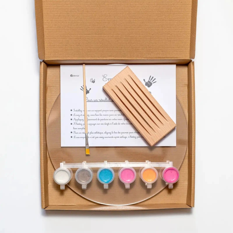 Kit Empreintes de mains pour 5 – Support Rectangulaire