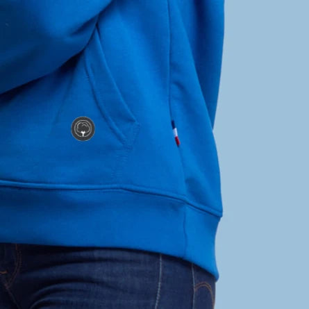 Le sweat capuche français mixte en coton bio