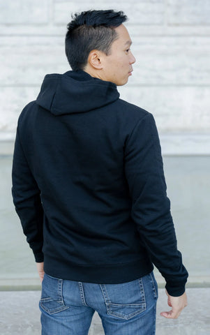 Le sweat capuche français mixte en coton bio