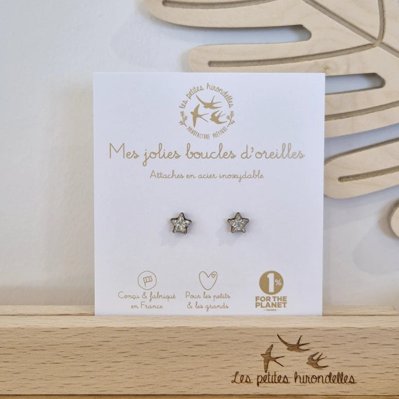Boucles d'oreilles pailletées - Etoiles