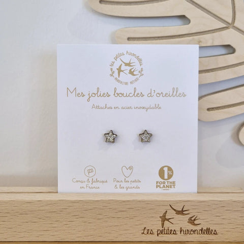 Boucles d'oreilles pailletées - Etoiles