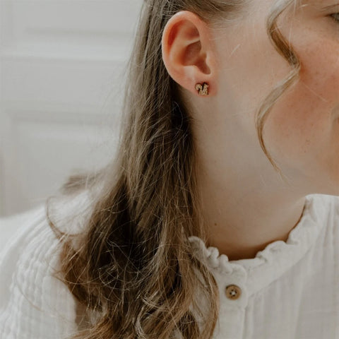 Boucles d'oreilles pailletées - Ecureuils