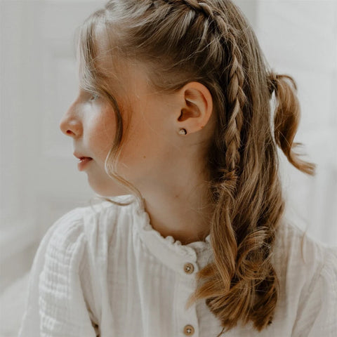 Boucles d'oreilles en bois - Nuages