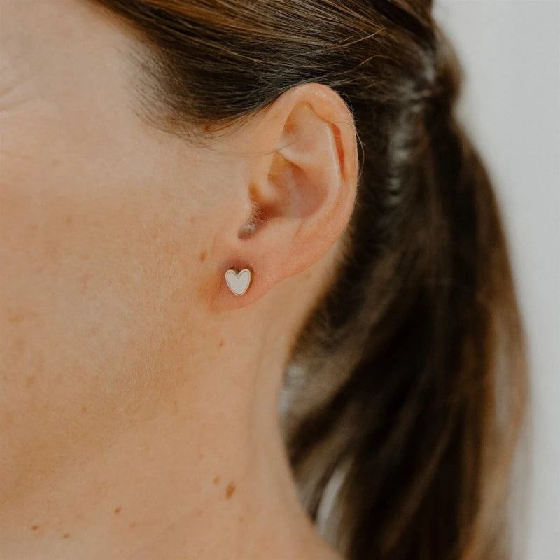 Boucles d'oreilles en bois - Cœurs