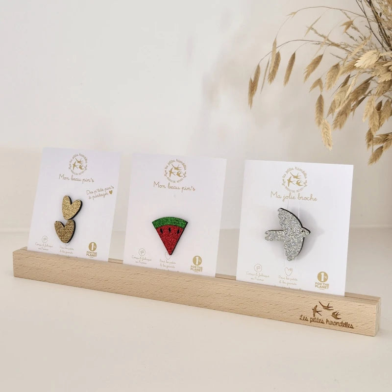 Support de cartes en bois