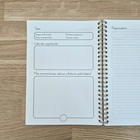 Carnet de recettes de saison - A5