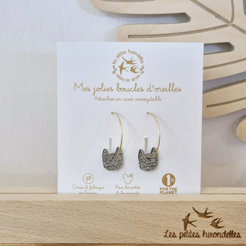 Créoles pailletées - Chats