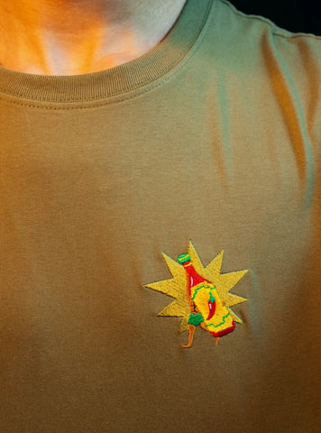 T-shirt en coton bio - Piment