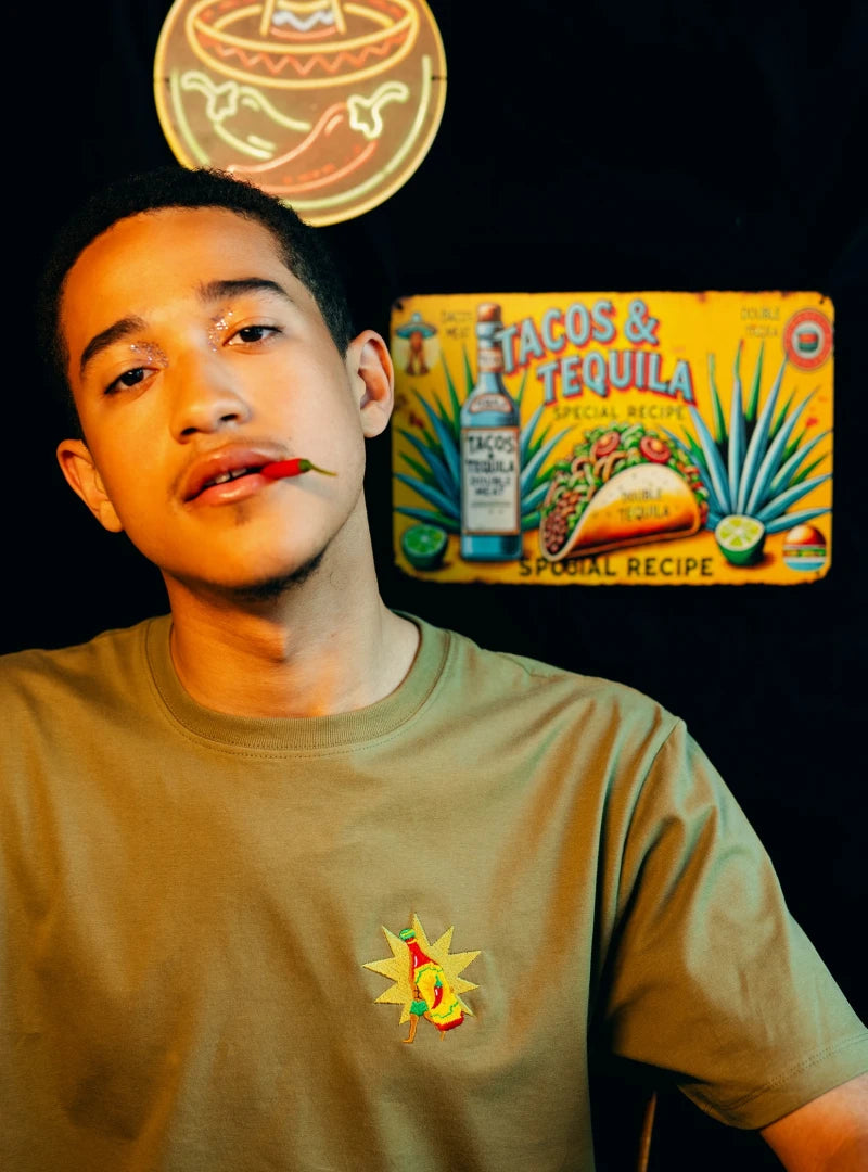 T-shirt en coton bio - Piment