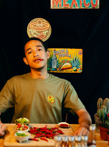 T-shirt en coton bio - Piment