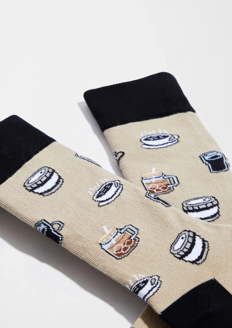 Chaussettes en coton - BeCoffee Beige