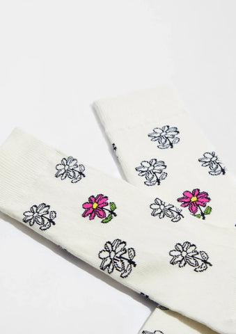 Chaussettes en coton - BeFlower Blanc