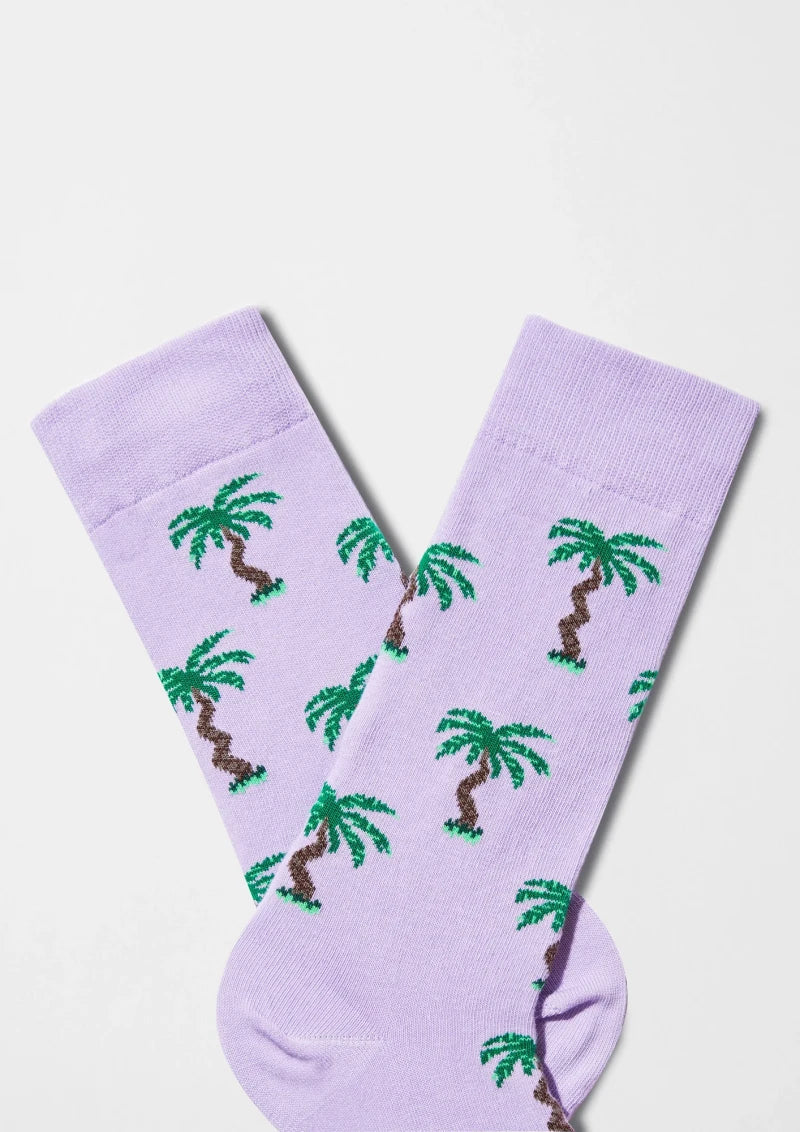 Chaussettes en coton - BePalm Violet
