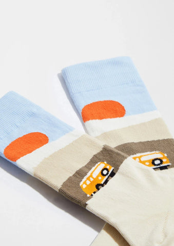 Chaussettes en coton - BeRoadTrip Beige