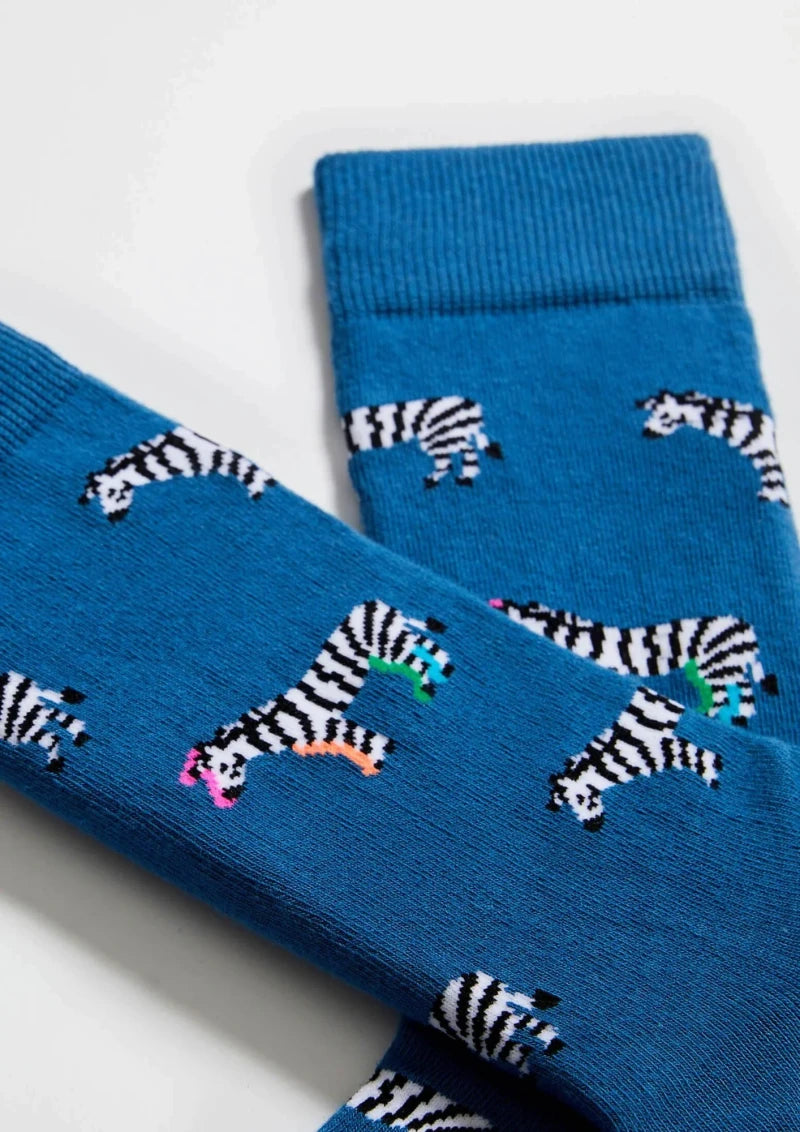 Chaussettes en coton - BeZebra Bleu