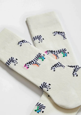 Chaussettes en coton - BeZebra Blanc