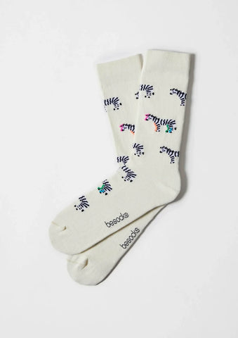 Chaussettes en coton - BeZebra Blanc