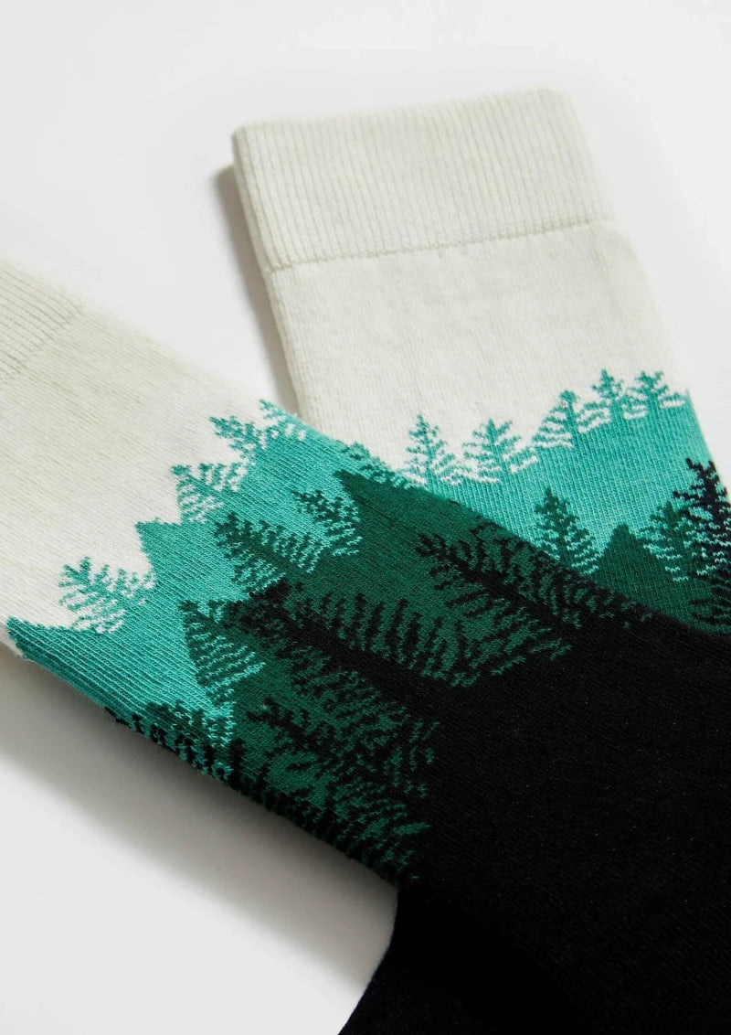 Chaussettes en coton - BeForest Noir
