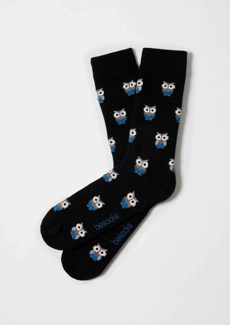 Chaussettes en coton - BeOwl Noir