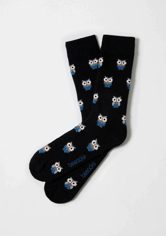 Chaussettes en coton - BeOwl Noir
