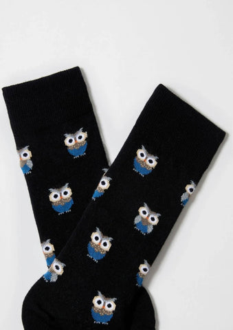 Chaussettes en coton - BeOwl Noir