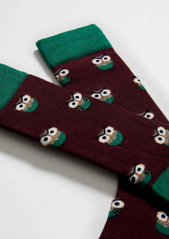 Chaussettes en coton - BeOwl Bordeaux