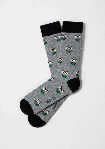 Chaussettes en coton - BeOwl Gris