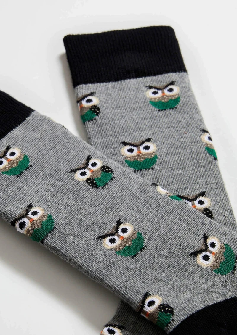 Chaussettes en coton - BeOwl Gris