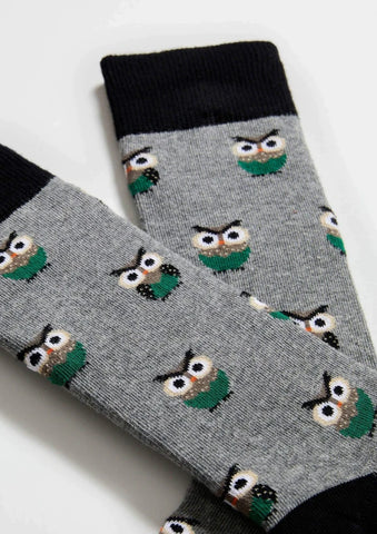 Chaussettes en coton - BeOwl Gris