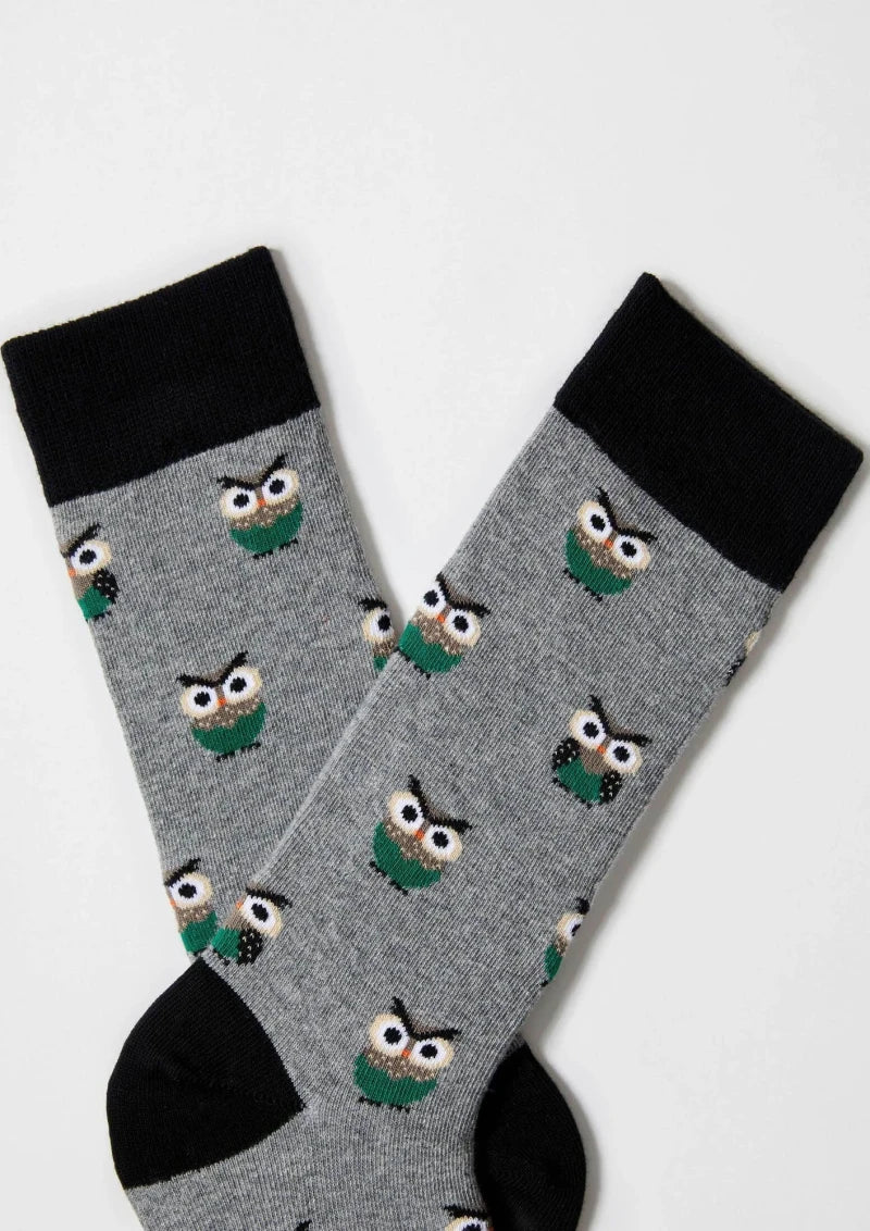 Chaussettes en coton - BeOwl Gris