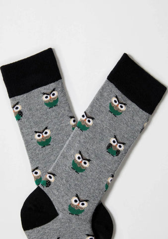 Chaussettes en coton - BeOwl Gris