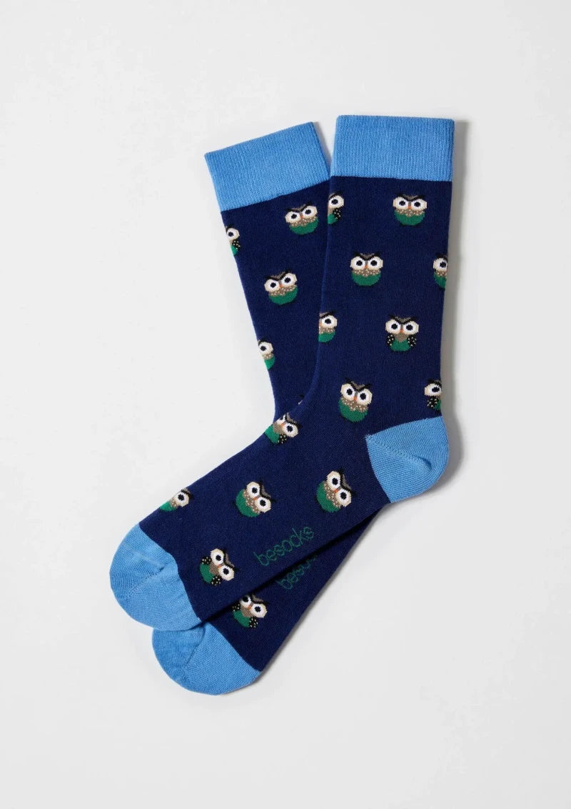 Chaussettes en coton - BeOwl Bleu