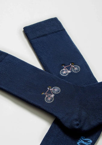 Chaussettes en coton - BeBicycle Bleu