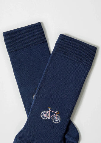 Chaussettes en coton - BeBicycle Bleu