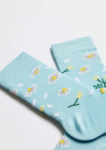 Chaussettes en coton - BeDaisy Bleu