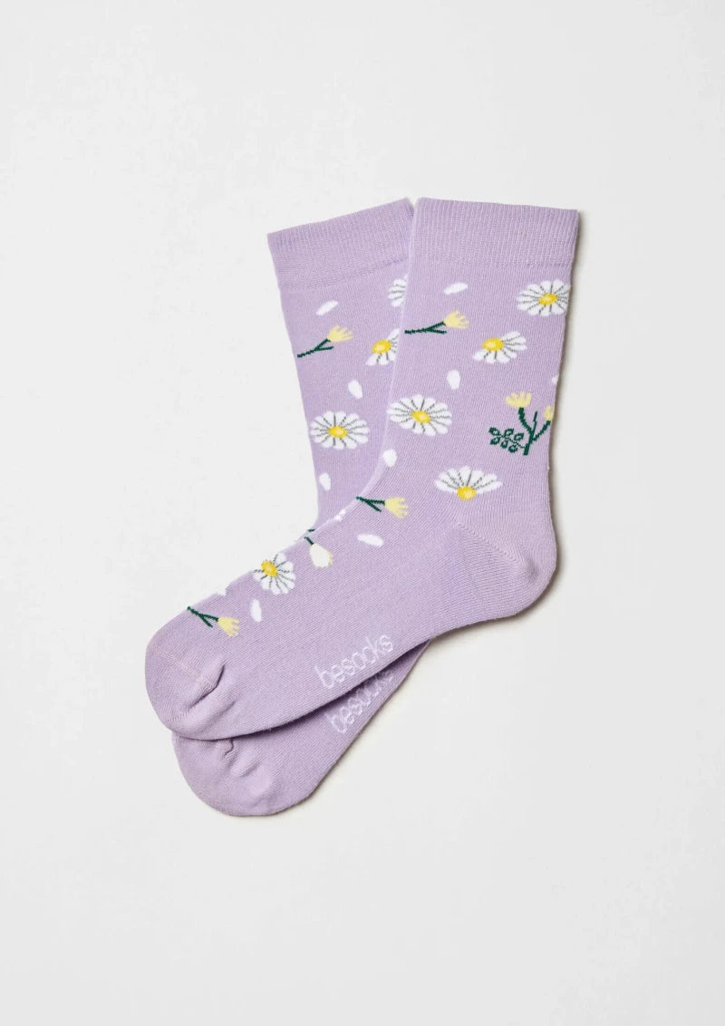 Chaussettes en coton - BeDaisy Violet