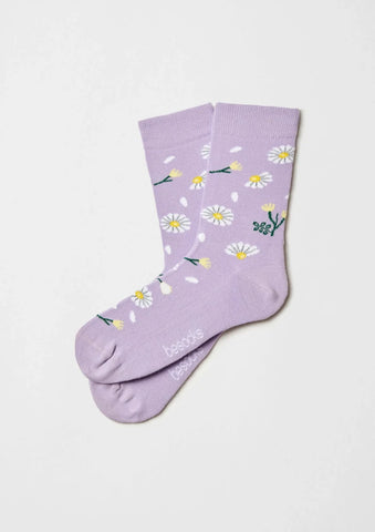Chaussettes en coton - BeDaisy Violet