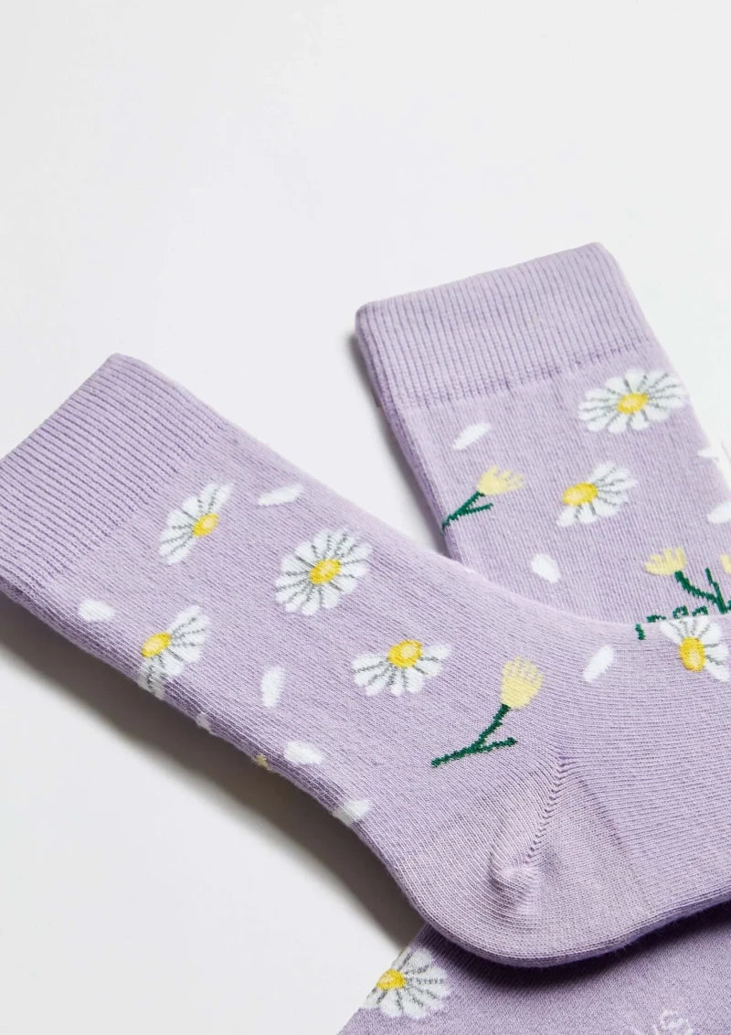 Chaussettes en coton - BeDaisy Violet